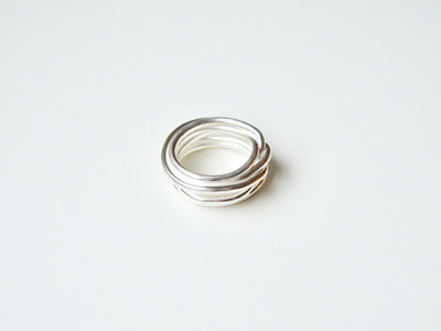 Unikat: Statement Ring "Wire" silber - Mia&Martha by Katja Schmalen