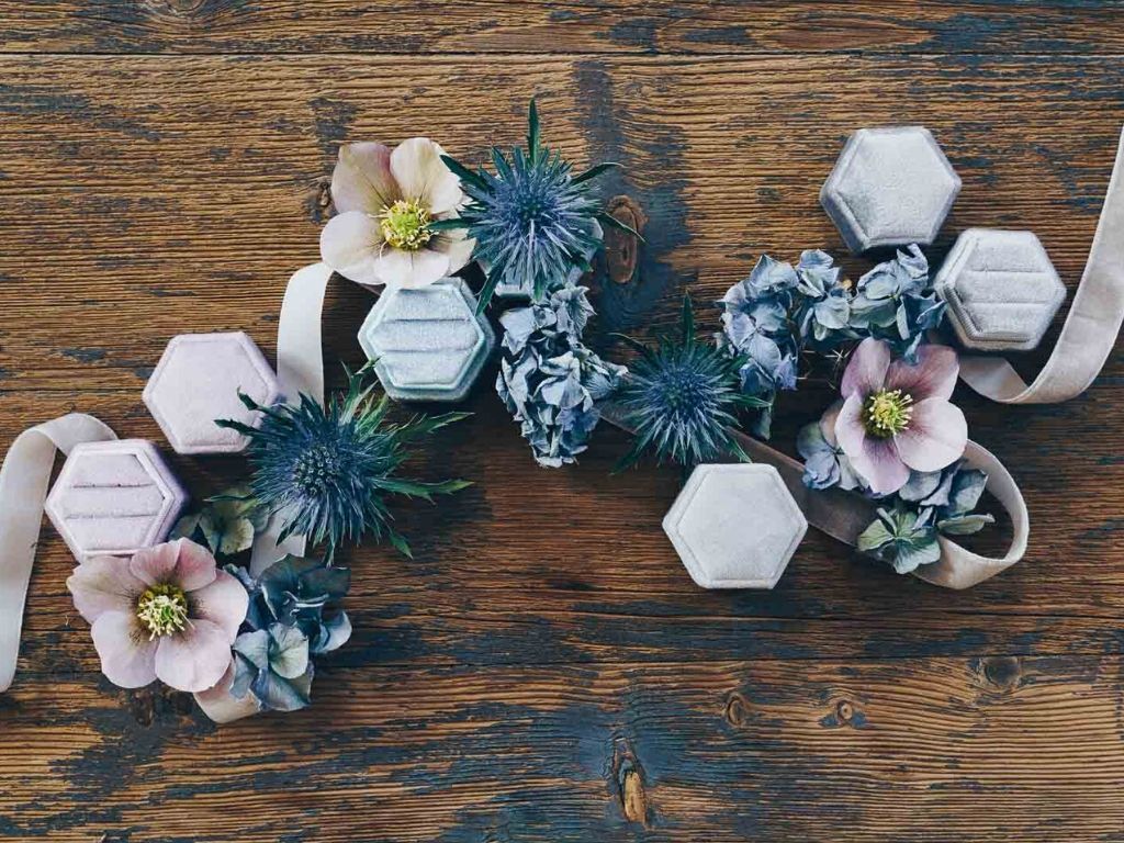 Velvet Love: Ringbox Mauve aus Samt - Mia&Martha by Katja Schmalen