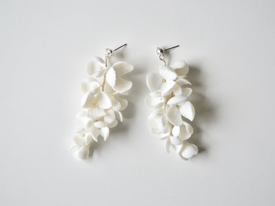 White Flowers: Ohrringe Florence | Farbe gold oder silber