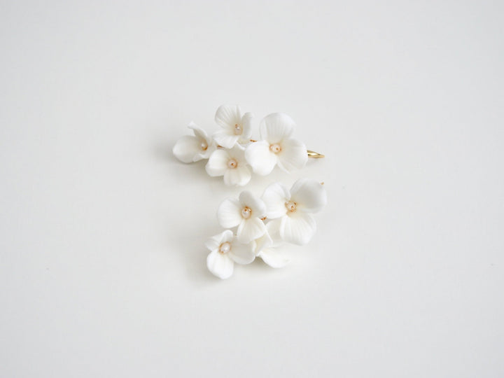 White Flowers: Ohrringe Vivi | Farbe gold oder silber