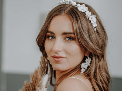 White Flowers: Ohrstecker Cosméa | Farbe gold, roségold und silber