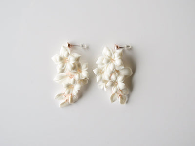 White Flowers: Ohrstecker Cosméa | Farbe gold, roségold und silber